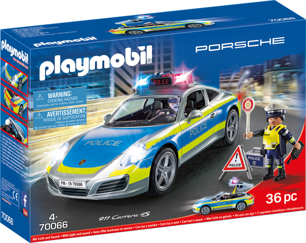 Playmobil #70066 Porsche 911 Carrera 4S Police - Brand New!