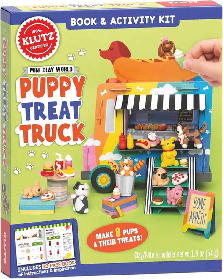 Mini Clay World Puppy Treat Truck Book and Activity Kit by Klutz