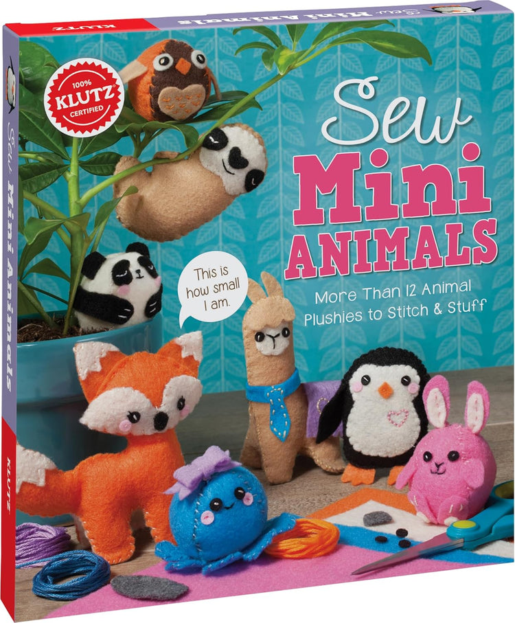 Sew Mini Animals Book and Activity Kit by Klutz