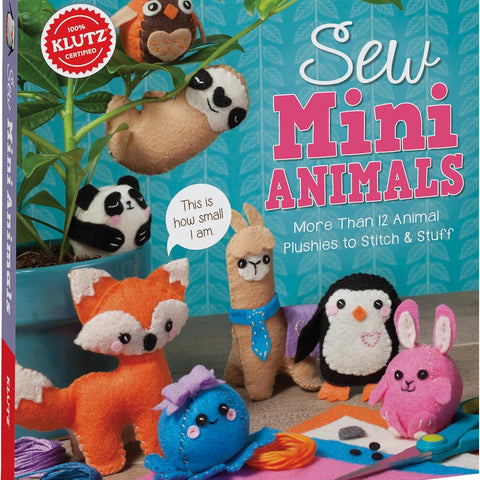 Sew Mini Animals Book and Activity Kit by Klutz