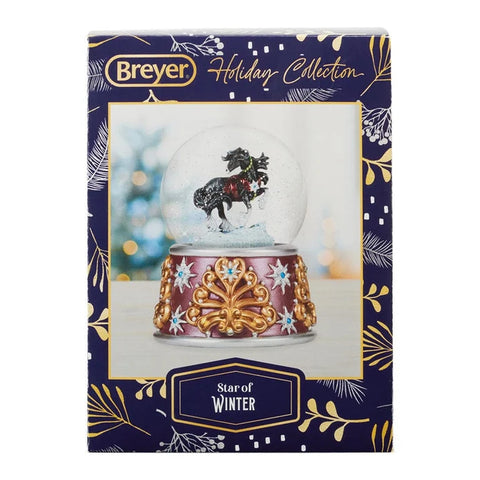 Breyer Holiday Collection #10543 Star of Winter | 2026 Musical Snow Globe - Brand New!