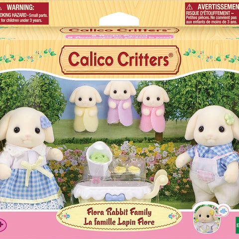 Calico Critters #CC2158 Flora Rabbit Family - Brand New!