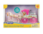 Breyer Stablemates #10666 Unicorn Magic Carriage and Foal Playset - Brand New!