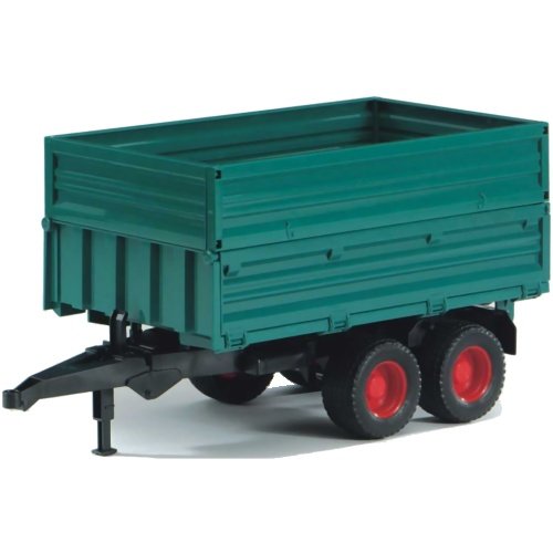 Bruder #02010 Tandem Axle Tipping Trailer with Removable Top - New Factory Sealed #2010