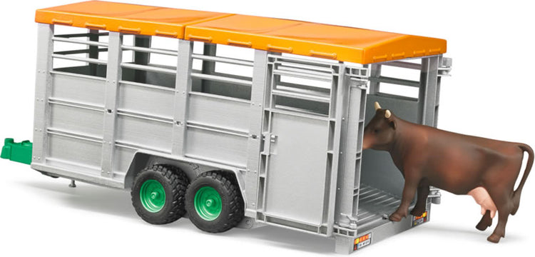 Bruder #02227 Livestock Trailer with Cow - New Factory Sealed #2227