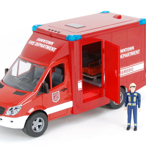 BRUDER TOYS #02539 MB Sprinter Ambulance Paramedic w/ Driver