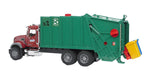 Bruder #02812 MACK Granite Garbage Truck (Ruby, Red, Green) -New-Factory Sealed #2812