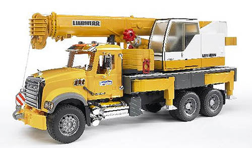 Bruder #02818 MACK Granite Leibherr Crane Truck! NEW! #2818