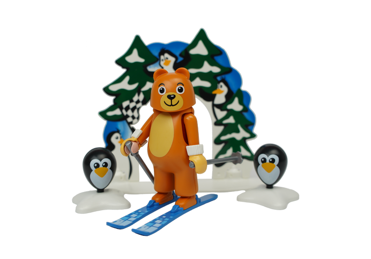 PLAYMOBIL #1001 Bear on Skis Add-On NEW!