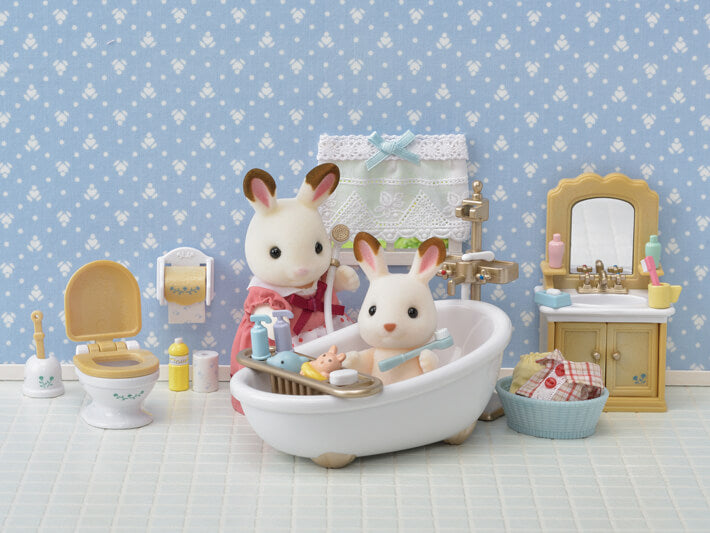 CALICO CRITTERS #CC1748 Country Bathroom Set - New Factory Sealed