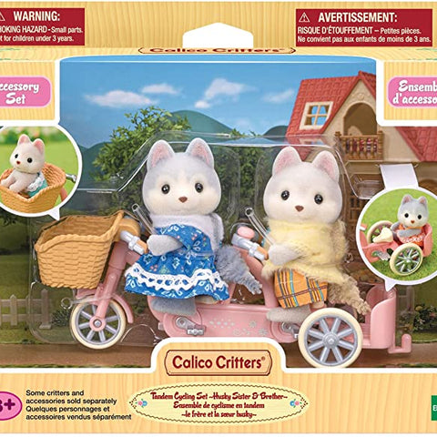 CALICO CRITTERS #CC1978 Husky Tandem Cycling Set NEW!