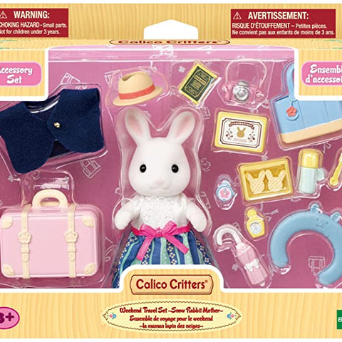 CALICO CRITTERS #CC1983 Snow Rabbit Weekend Travel Set NEW!