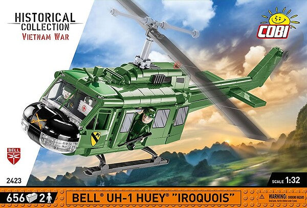 COBI TOYS #2423 Bell UH-1 Huey Iroquois Helicopter Vietnam War NEW!