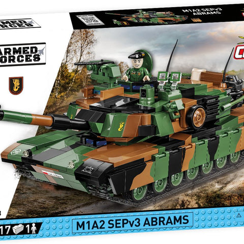 COBI TOYS #2623 M1A2 Abrams SEPv3 Polish Army Tank NEW!