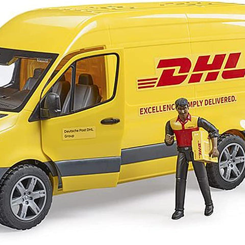 BRUDER #02671 MB Sprinter DHL Truck with Driver NEW!