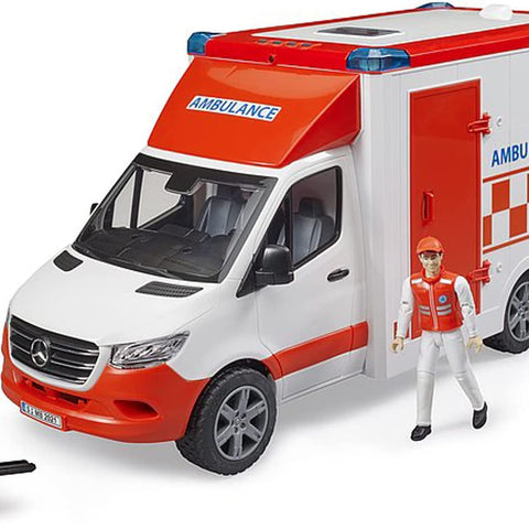 BRUDER #02676 MB Sprinter Ambulance w/ Driver NEW!