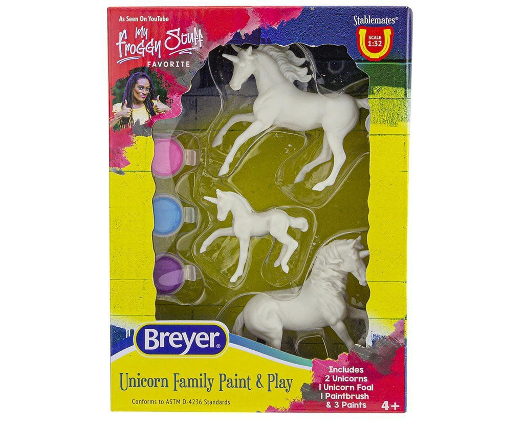 Breyer #4262 Unicorn Family Paint and Play- New Factory Sealed!