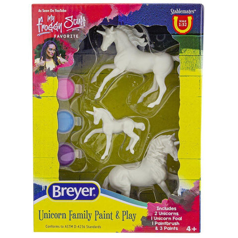 Breyer #4262 Unicorn Family Paint and Play- New Factory Sealed!