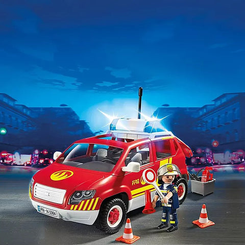 PLAYMOBIL #5364 Fire Chief's Car w/ Lights NEW!