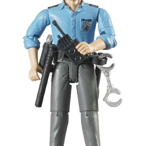 Bruder #60050 Policeman with Light Skin and Accessories - New Factory Sealed