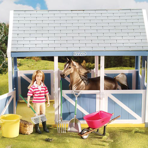 Breyer Classics #61074 Stable Cleaning Set! (Horse/Barn/Figure sold separately)