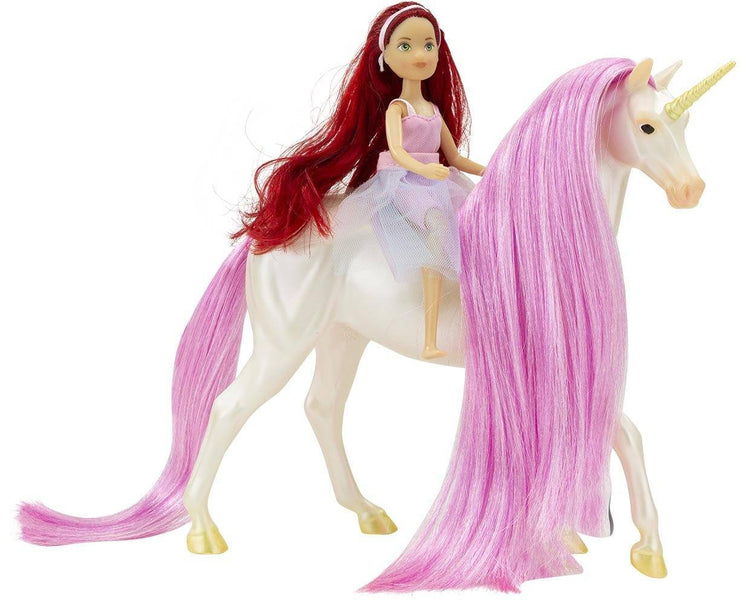 Breyer Freedom Series #61147 Magical Unicorn Sky and Fantasy Rider, Meadow- New Factory Sealed!