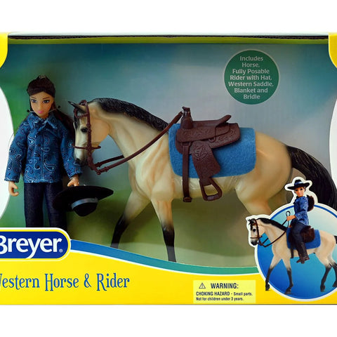 BREYER HORSES #61155 Freedom Series Western Horse & Rider NEW!