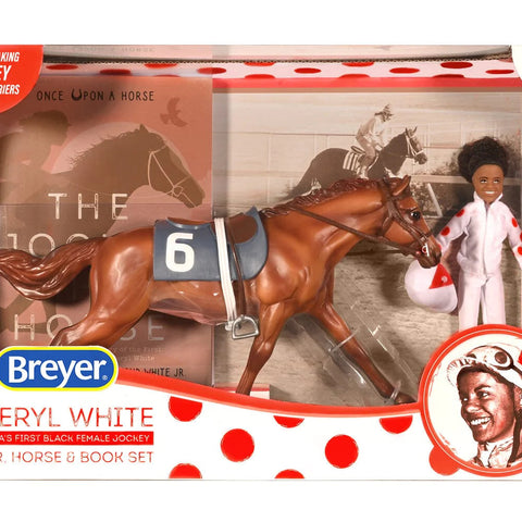 BREYER HORSES Freedom Series #6236 Cheryl White - Rider, Horse, and Book Set NEW!