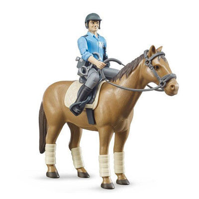 BRUDER #62507 bWorld Police w/ Horse NEW!