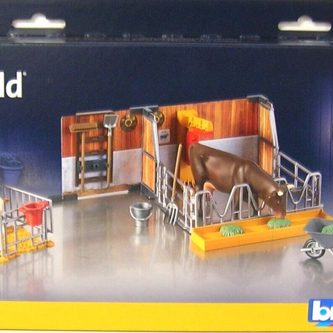 BRUDER Toys #62611 Bworld Cow and Calf w/ Farmer NEW!