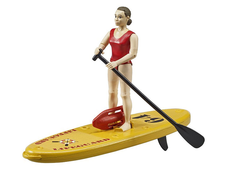 Bruder #62785 bworld Life Guard with Stand Up Paddle