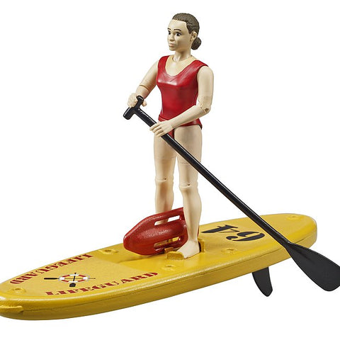 Bruder #62785 bworld Life Guard with Stand Up Paddle