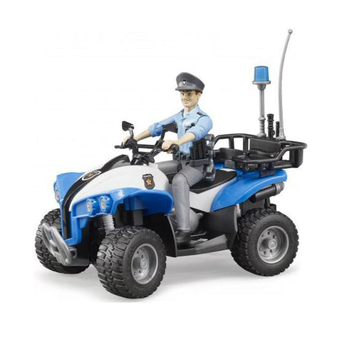 BRUDER #63011 Police Quad w/ Light Skin Police & Access NEW!