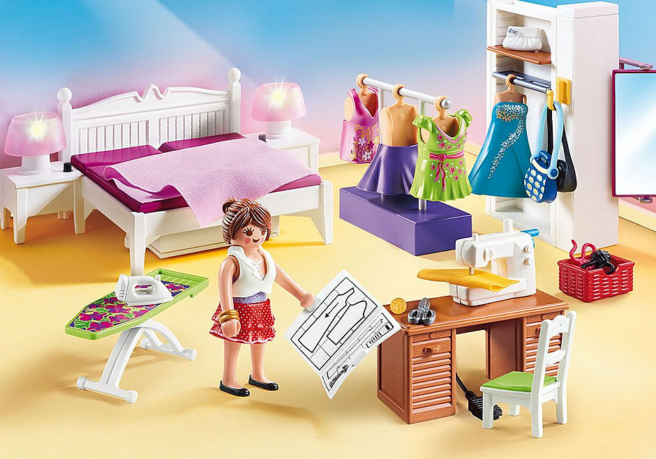 PLAYMOBIL #70208 Bedroom with Sewing Corner NEW!