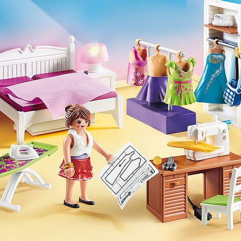 PLAYMOBIL #70208 Bedroom with Sewing Corner NEW!