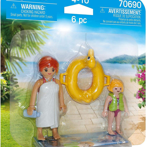 PLAYMOBIL #70690 DuoPack Water Park Swimmers NEW!