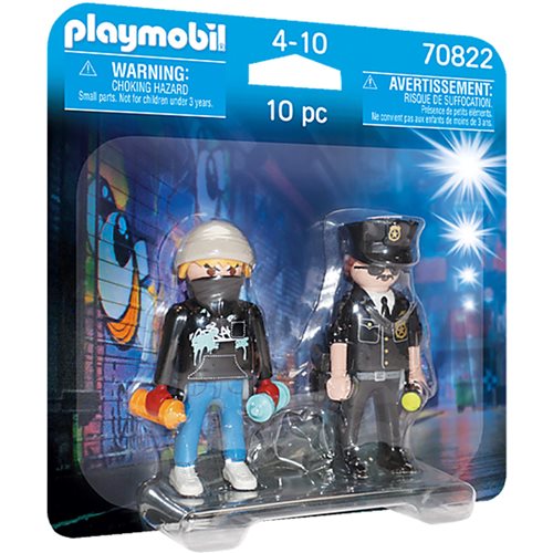 PLAYMOBIL #70822 Policeman & Street Artist Duo Pack NEW!