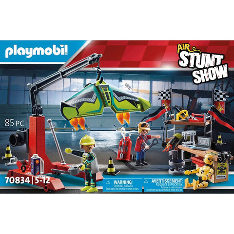 PLAYMOBIL #70834 Air Stunt Show Service Station NEW!