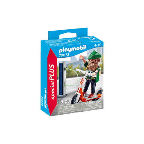 PLAYMOBIL #70873 Man w/ E-Scooter Special NEW!