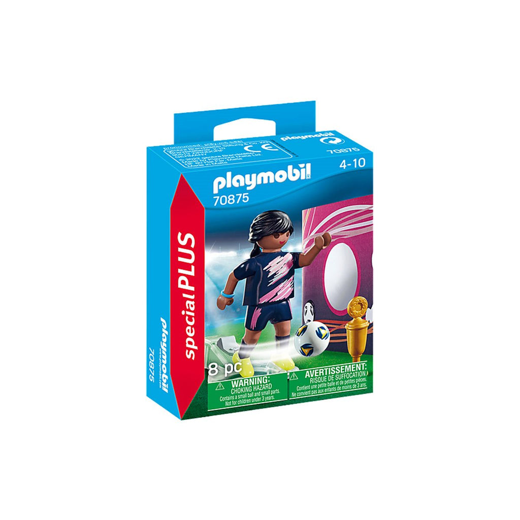 PLAYMOBIL Special Plus #70875 Soccer Player w/ Goal NEW!