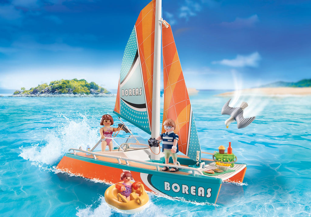 PLAYMOBIL #71043 Catamaran Sailboat Promo Pack NEW!