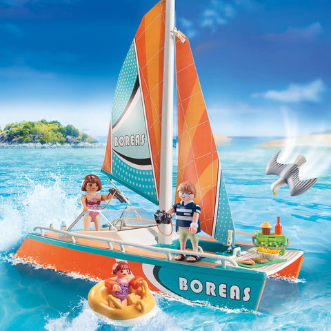 PLAYMOBIL #71043 Catamaran Sailboat Promo Pack NEW!