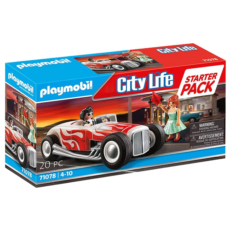 PLAYMOBIL #71078 Starter Pack Hot Rod NEW!