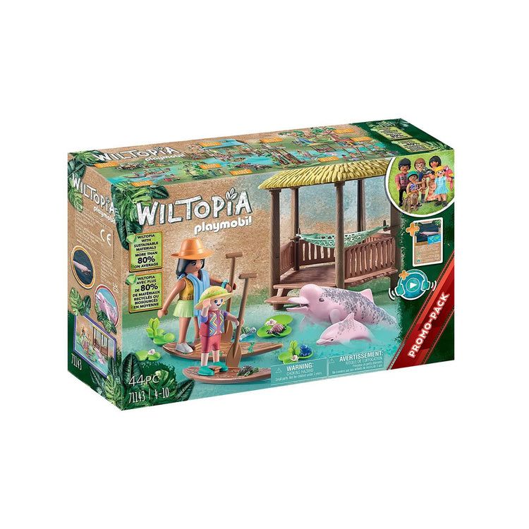 PLAYMOBIL #71143 Wiltopia Paddling Tour with River Dolphins Promo Pack NEW!