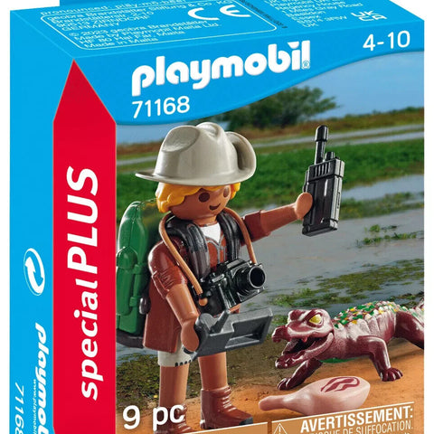 PLAYMOBIL Special #71168 Researcher w/ Young Caiman NEW!