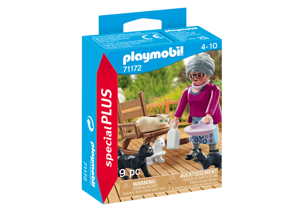 PLAYMOBIL Special #71172 Woman w/ Cats NEW!