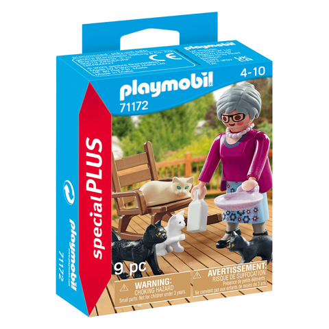 PLAYMOBIL Special #71172 Woman w/ Cats NEW!