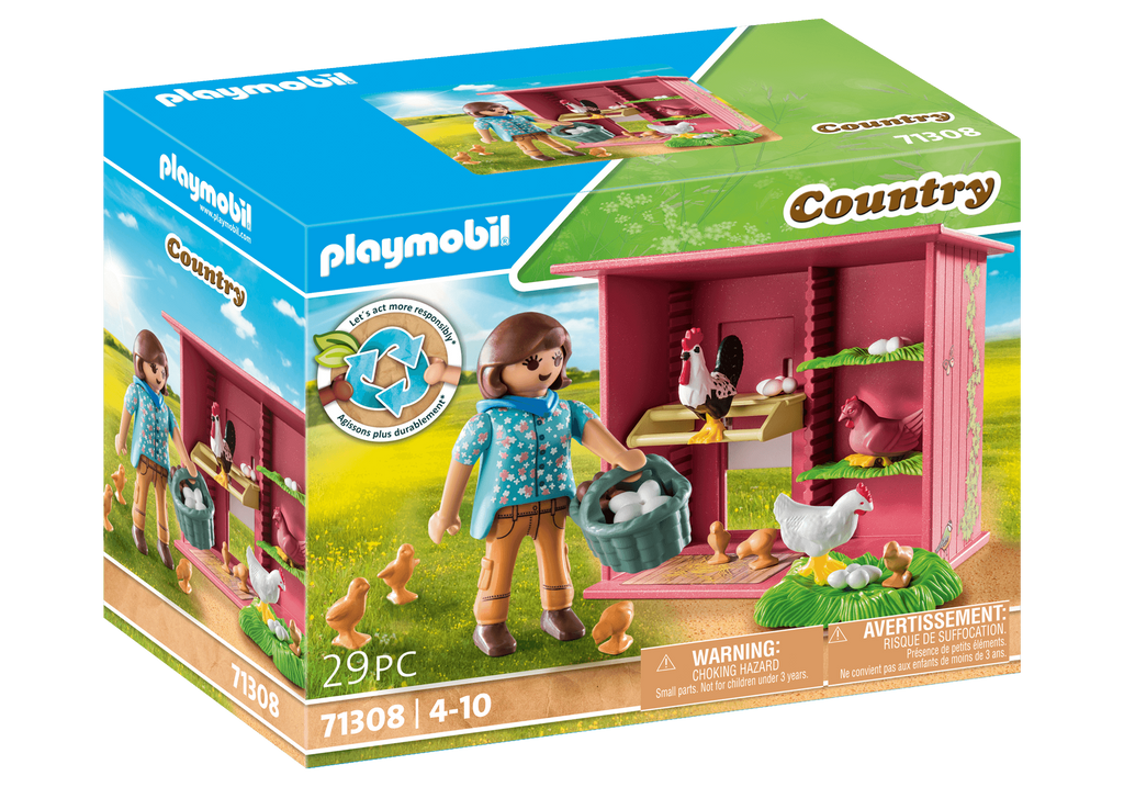 PLAYMOBIL #71308 Farm Hen House NEW!