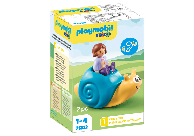 PLAYMOBIL #71322 1.2.3 Rocking Snail with Rattle NEW!