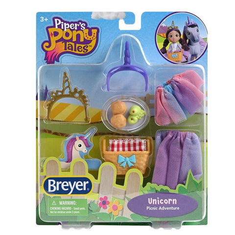 BREYER HORSES #8512 Piper's Pony Tales Unicorn Picnic Adventure RETIRED!